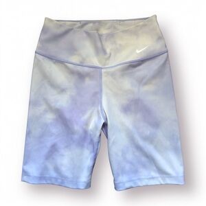 Nike Dri-Fit One Tight Fit Sky Tie Dye Compression Athletic Women's Shorts Small